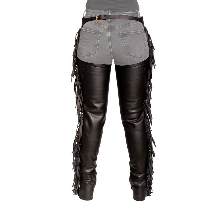 artificial leather long chaps for riders needing lightweight protection