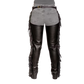 artificial leather long chaps for riders needing lightweight protection