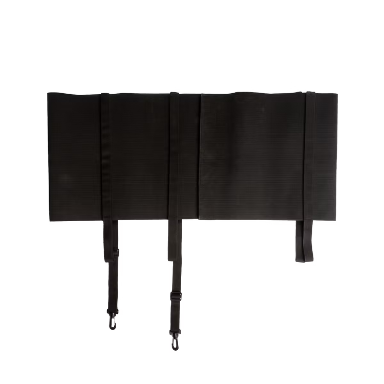 Equestrian belly band with elastic material black