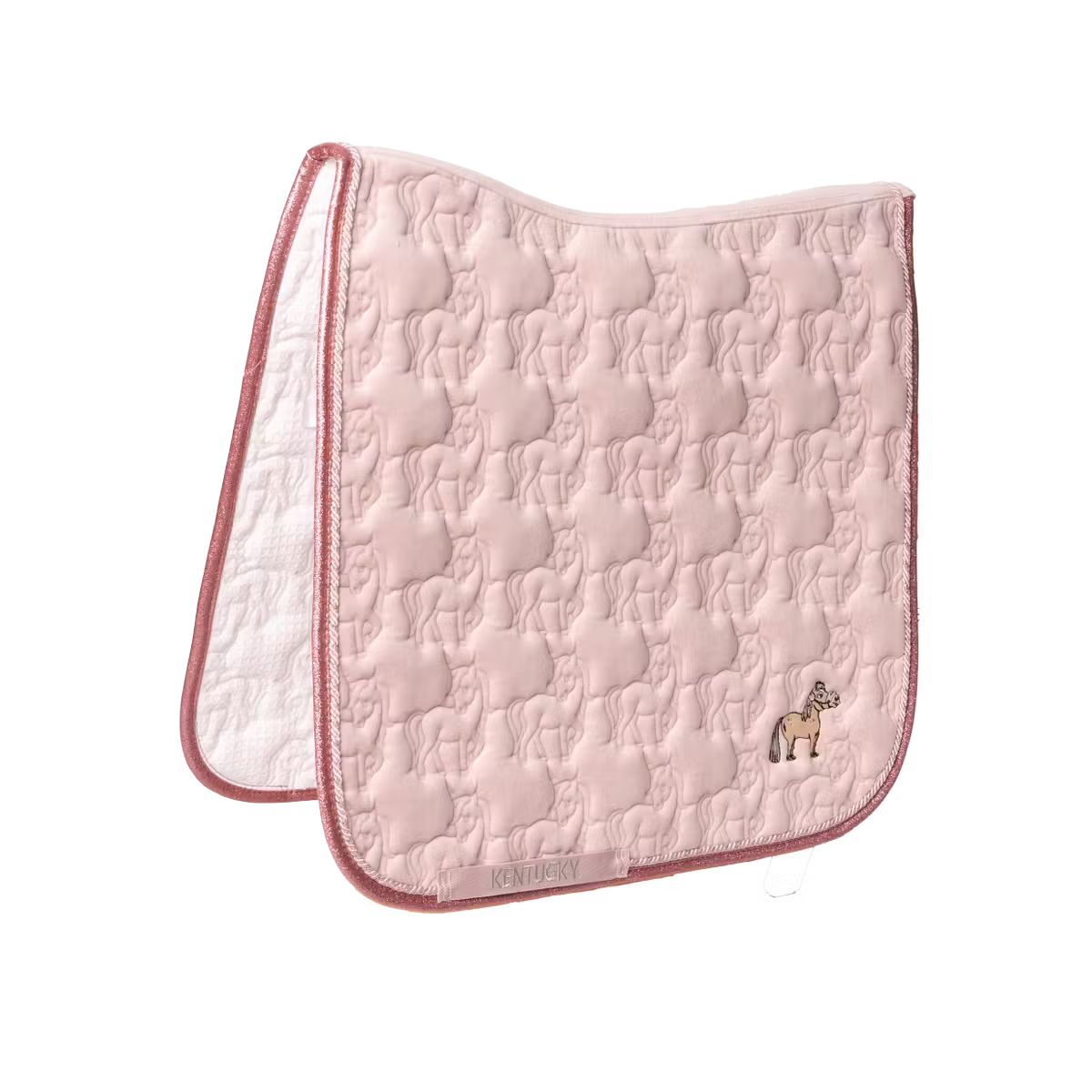 Kentucky unicorn saddle pad glitter binding