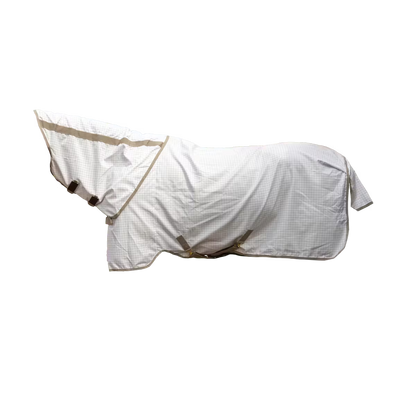 Fly and summer rug with detachable neck cover