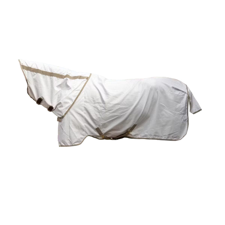 Fly and summer rug with detachable neck cover