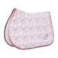 Close-up of unicorn quilting on saddle pad