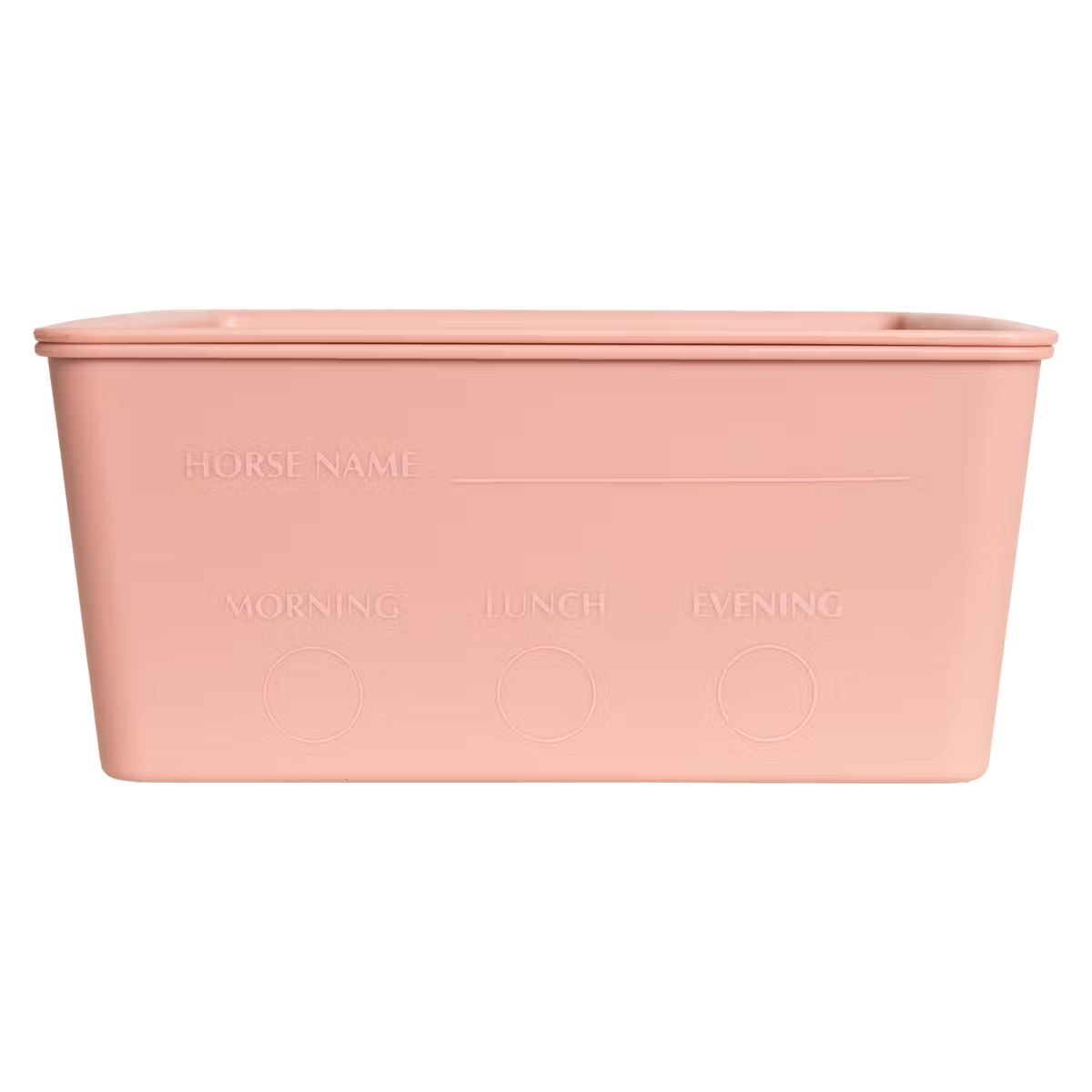 Grooming Deluxe feed container for horses