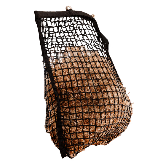 Slow feeding haynet for horses