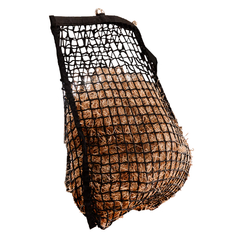 Slow feeding haynet for horses