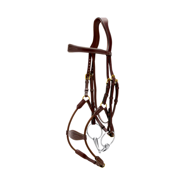 Close-up of elastic hybrid noseband detail