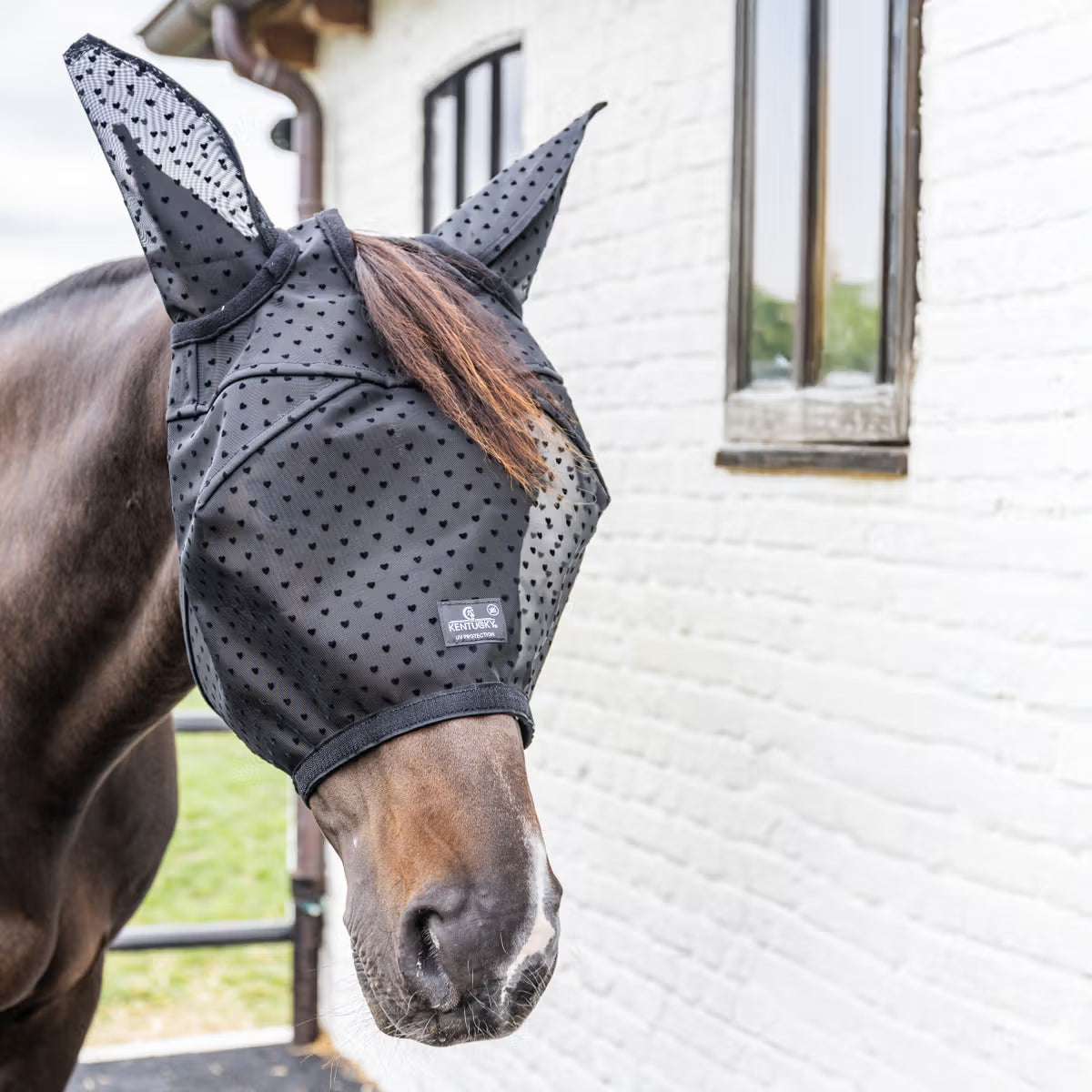 Kentucky Fly Mask Heart insect protection for horses