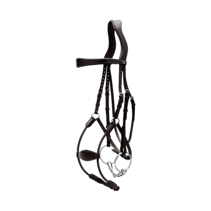 Comfortable horse bridle with flexible fit