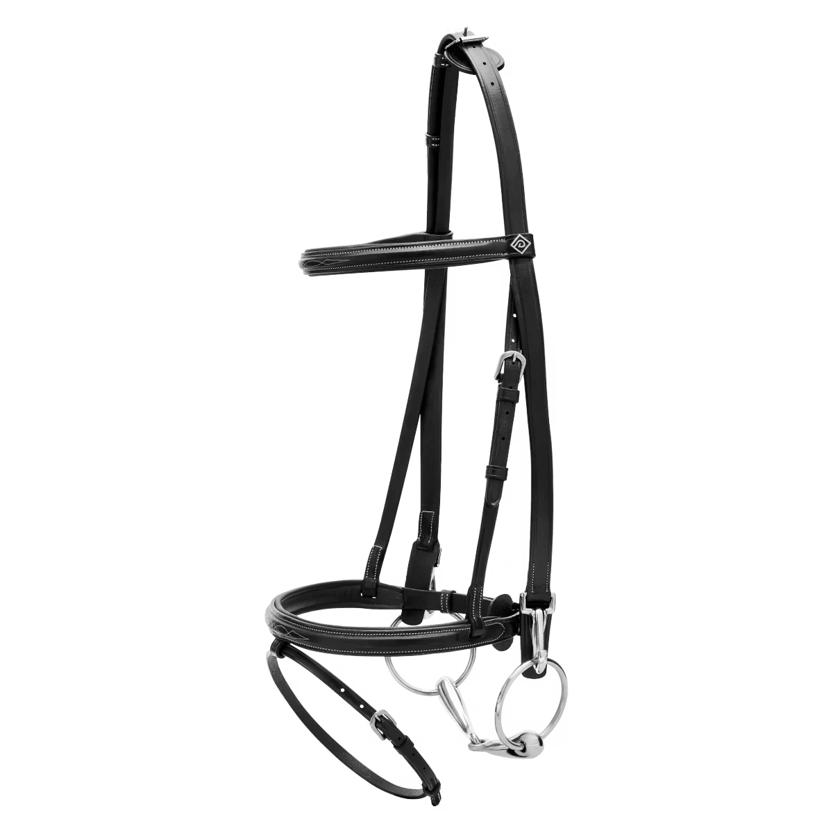 Leather training bridle for everyday horse training