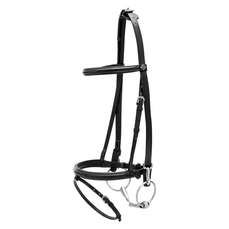 Leather training bridle for everyday horse training