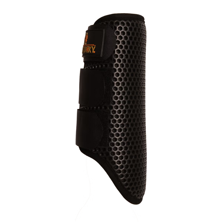 Close-up of honeycomb structure on horse boots
