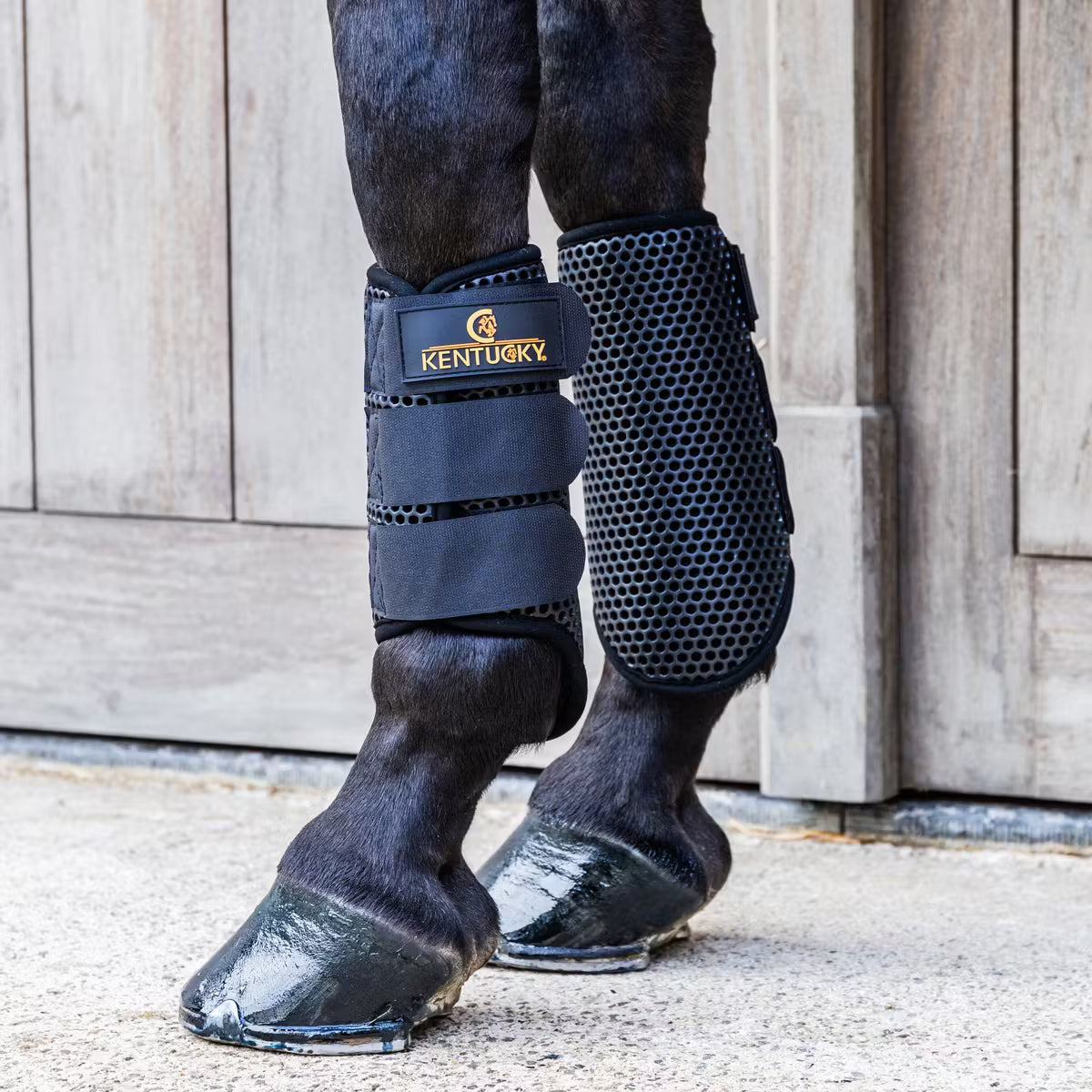 Kentucky ProAir turnout boots honeycomb shell black