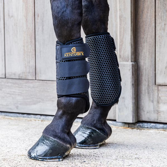 Kentucky ProAir turnout boots honeycomb shell black