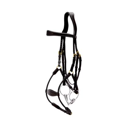 Comfortable horse bridle with flexible fit