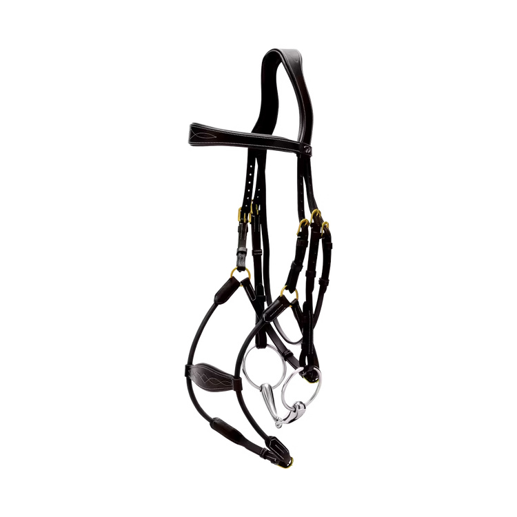 Comfortable horse bridle with flexible fit