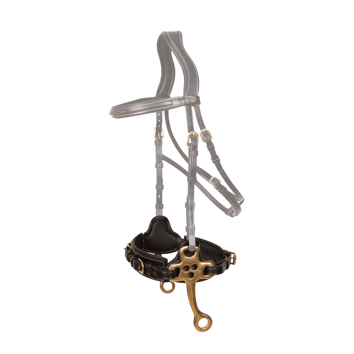 premium leather hackamore for horses needing gentle, bitless control