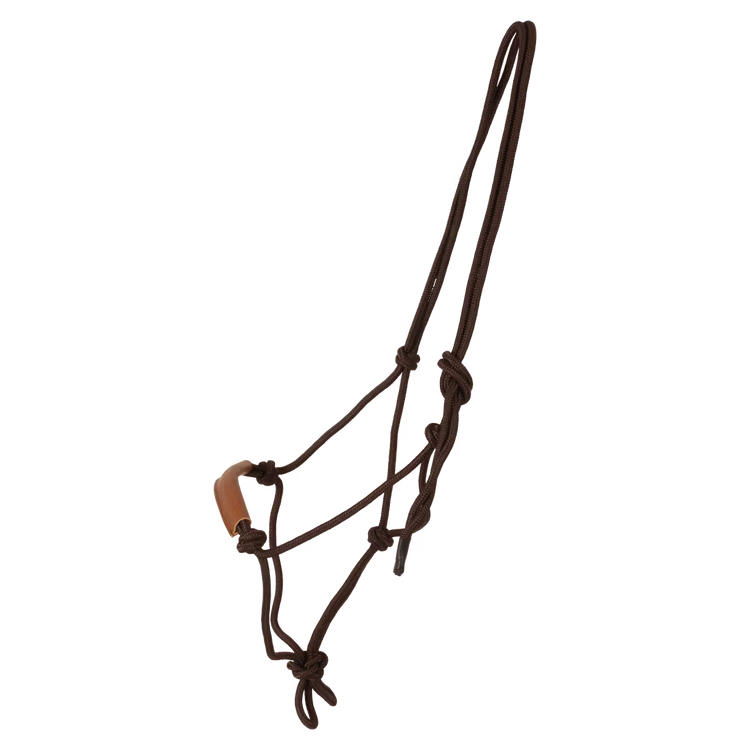 Equestrian rope halter for groundwork