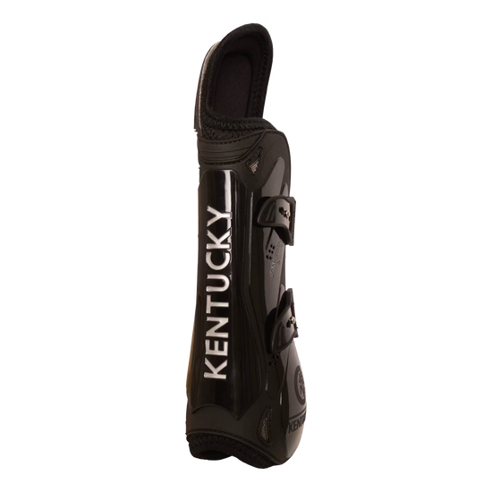 Bamboo shield tendon boots with enhanced impact protection black