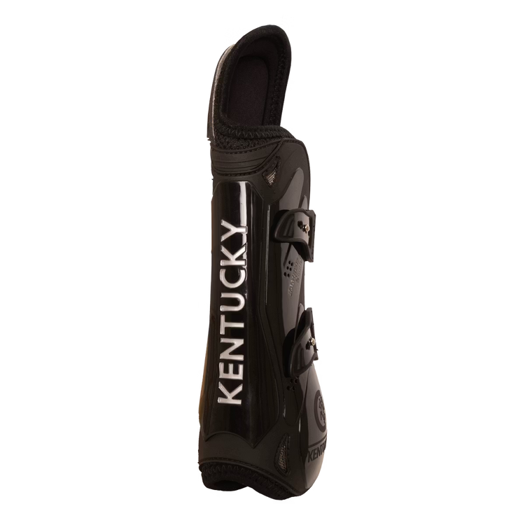 Bamboo shield tendon boots with enhanced impact protection black