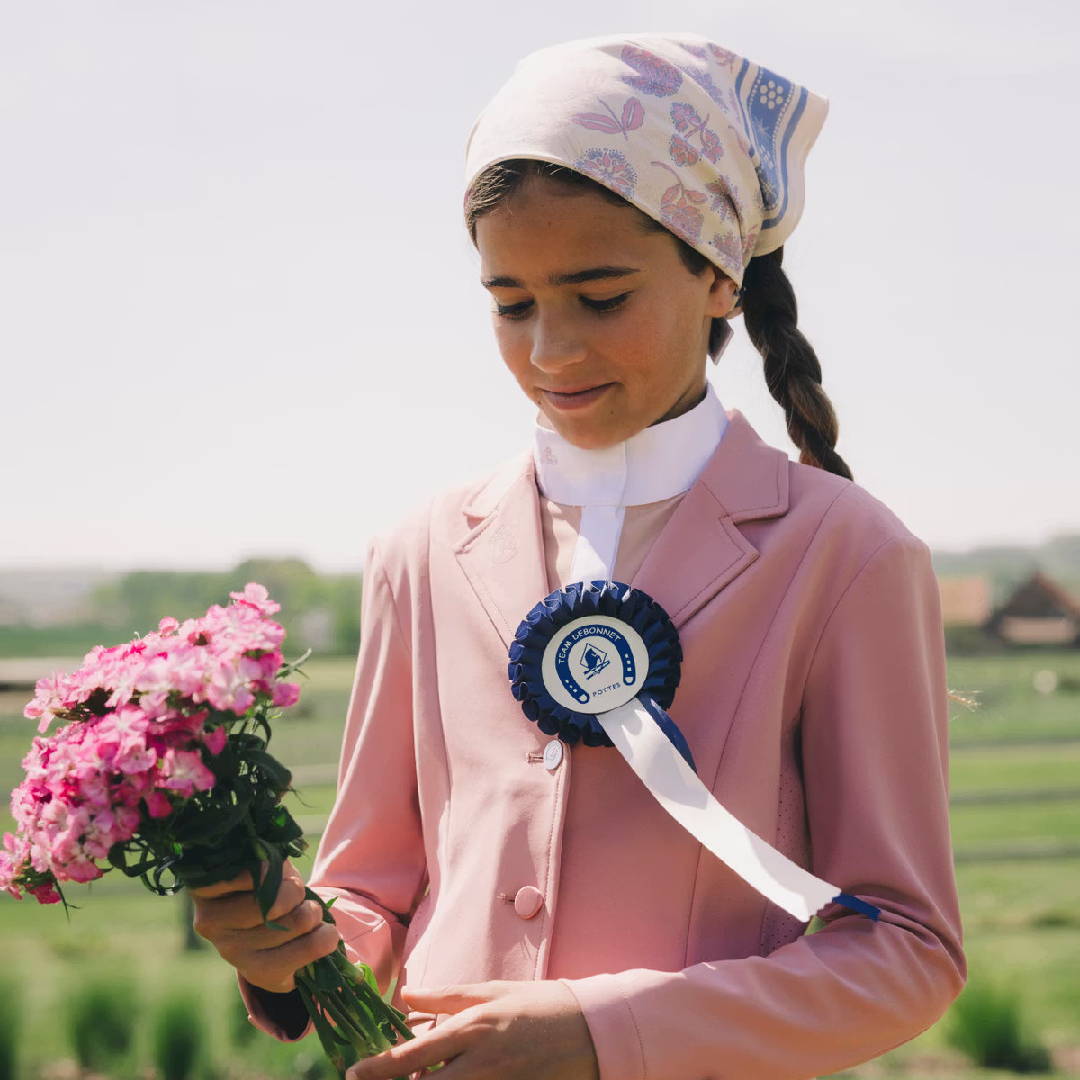 Girls riding show jacket breathable and fitted 
