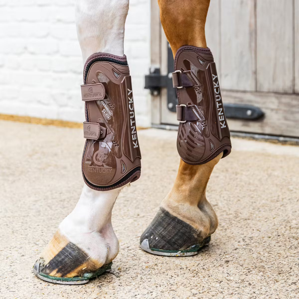 Kentucky Bamboo Shield tendon boots with ventilation brown