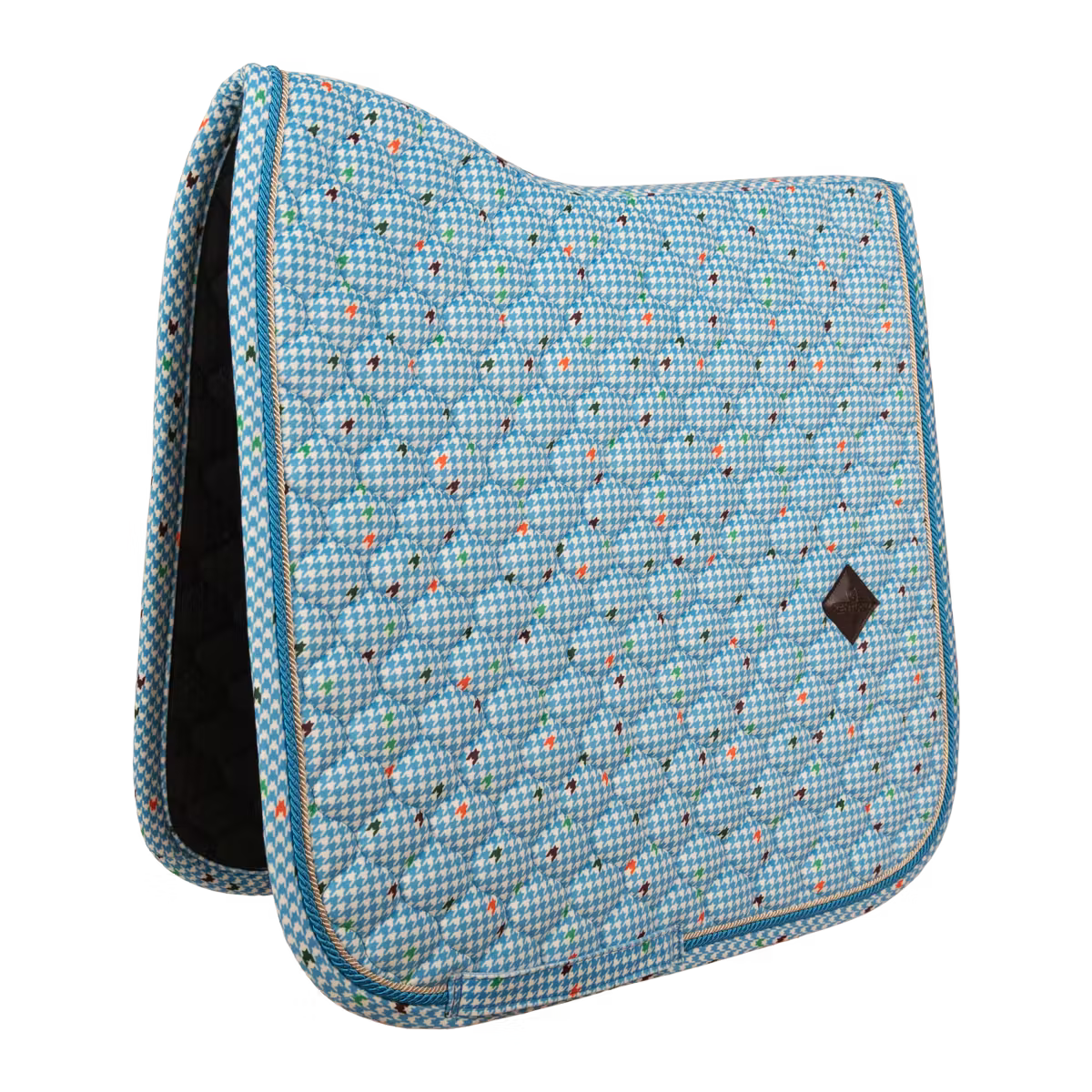 Luxury dressage saddle pad velvet quilting