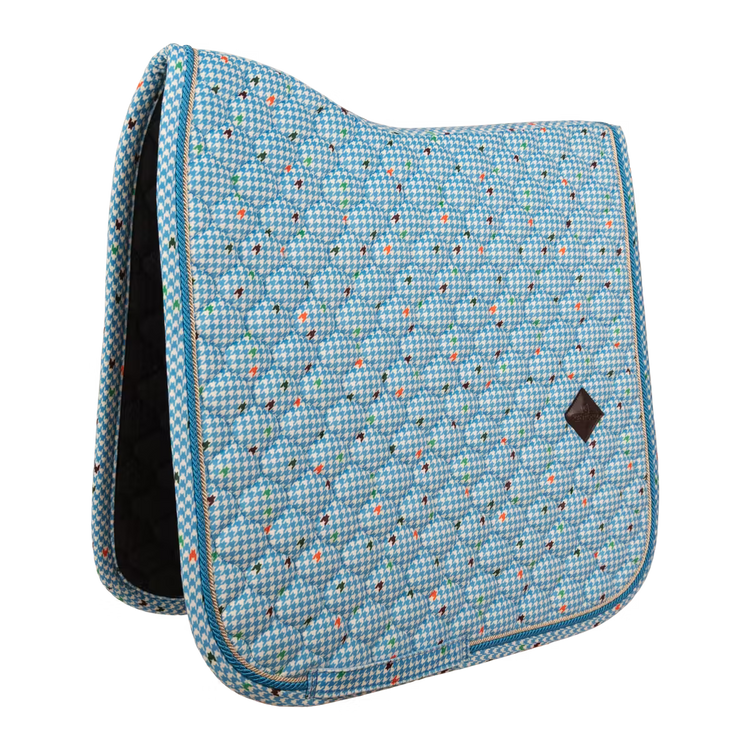 Luxury dressage saddle pad velvet quilting