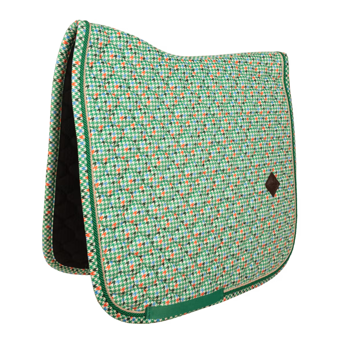 Kentucky velvet dressage saddle pad pied de poule pattern