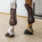 Breathable tendon boots with anatomical fit