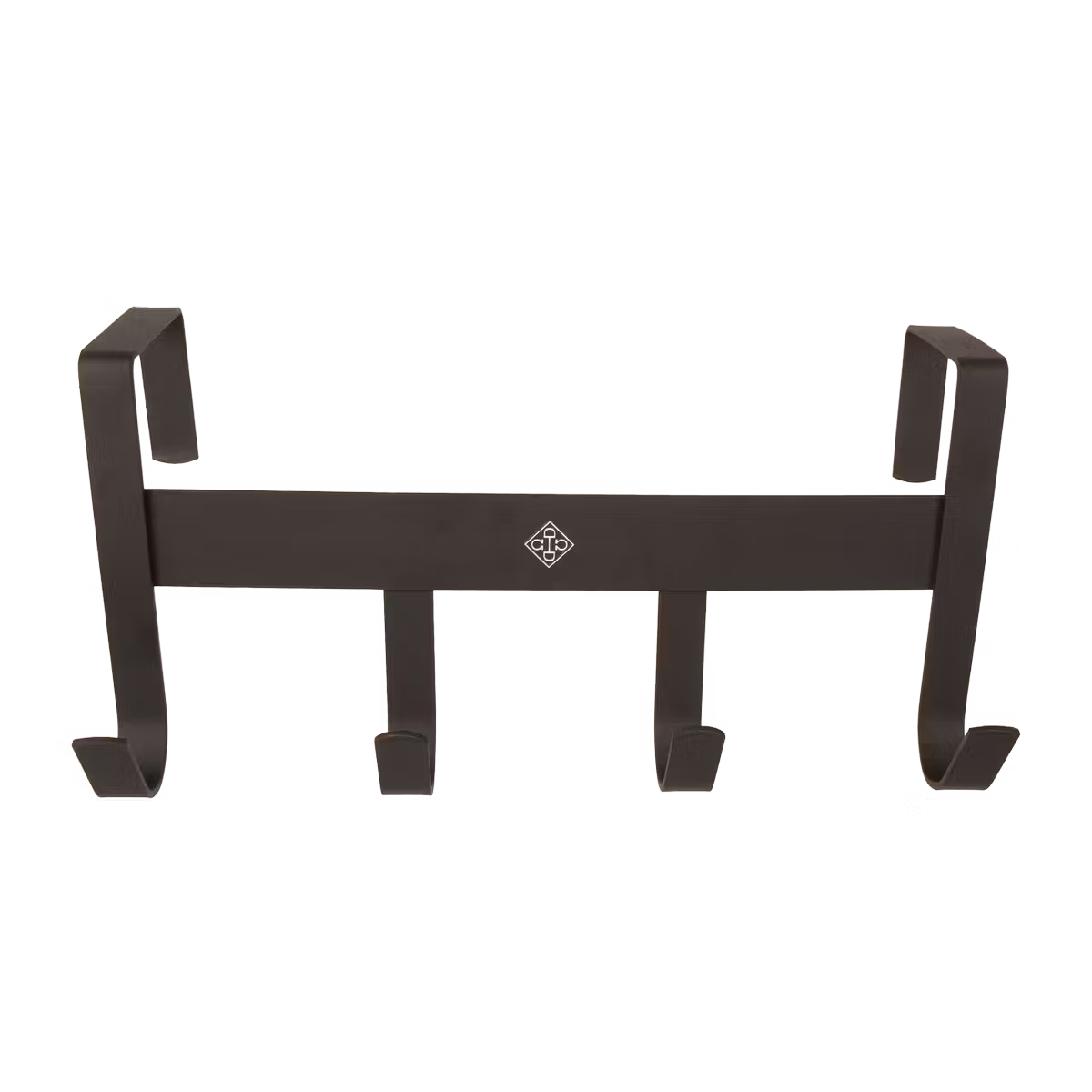 Grooming Deluxe bridle rack metal with four hooks matt
