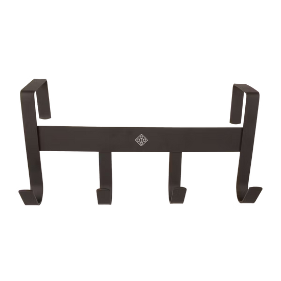 Grooming Deluxe bridle rack metal with four hooks matt