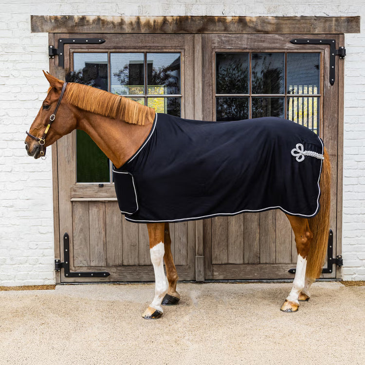 Kentucky prize giving cooler fleece rug for horses navy