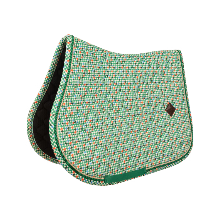Kentucky velvet jumping saddle pad pied de poule