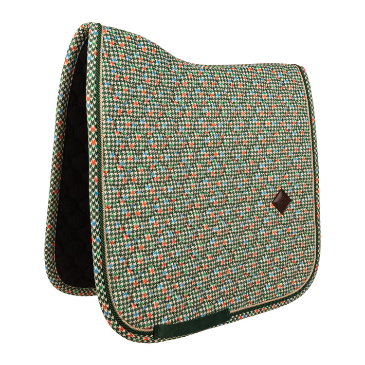 Kentucky dressage saddle pad velvet with twisted piping