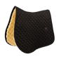 Kentucky Diamond Quilt Saddle Pad with artificial sheepskin lining black