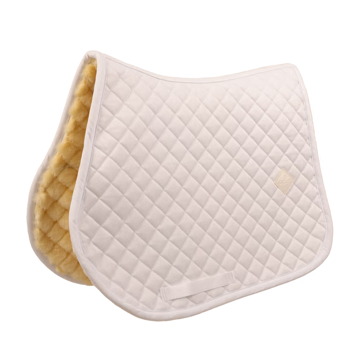 Kentucky Saddle Pad skin friendly design for competition and training white