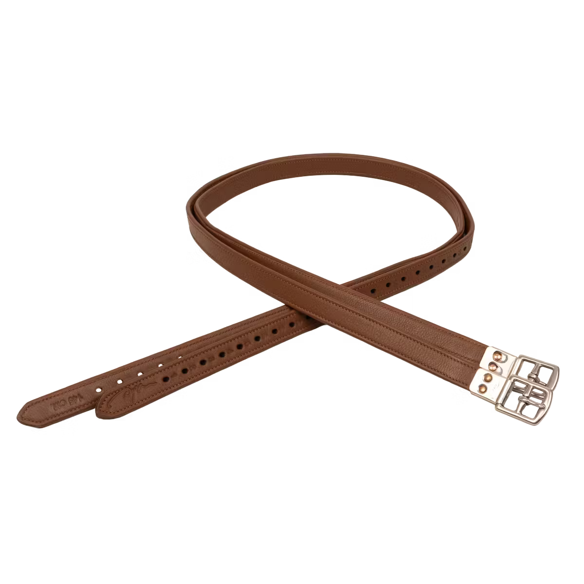 Equestrian stirrup straps durable leather