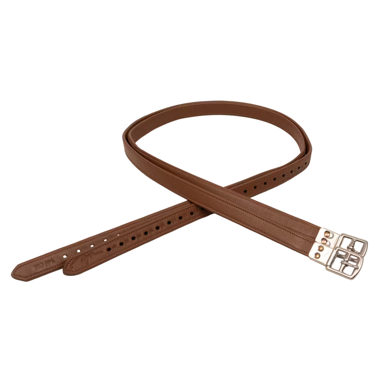 Equestrian stirrup straps durable leather