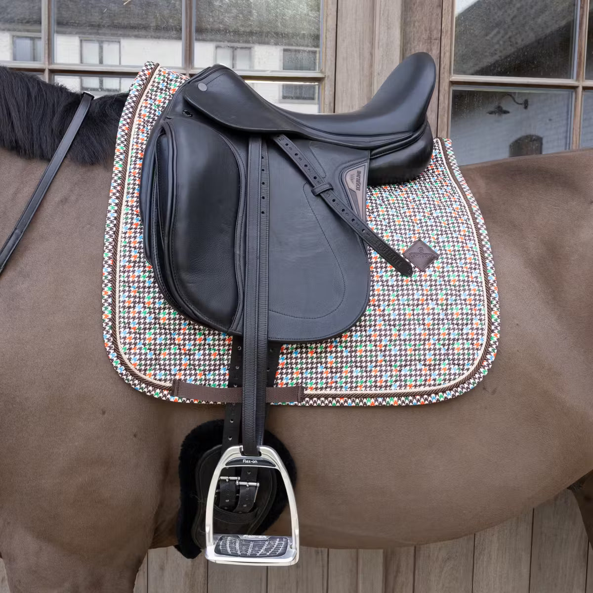 Kentucky Dressage Saddle Pad Velvet Pied-de-Poule
