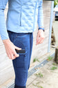 KLKayce Damen Jeansreithose mit F-Tec Full Grip