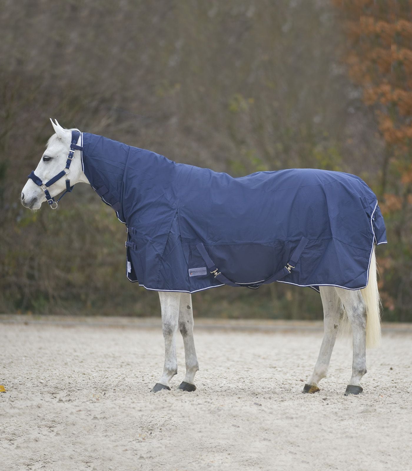 Rain sheet with neck rug