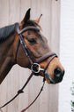 Noseband in plaited leather