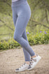 Pale blue riding tights
