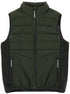 Heated equestrian riding vest in khaki green