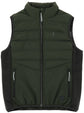 Heated equestrian riding vest in khaki green