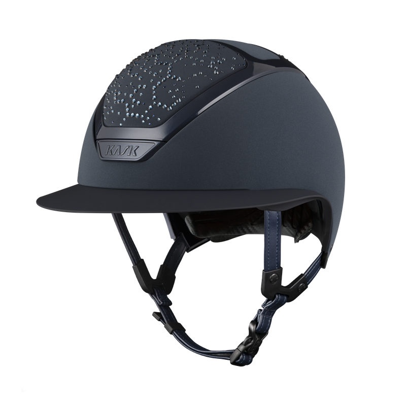 Navy Kask Lady helmet with Anima Vibe Swarovski 