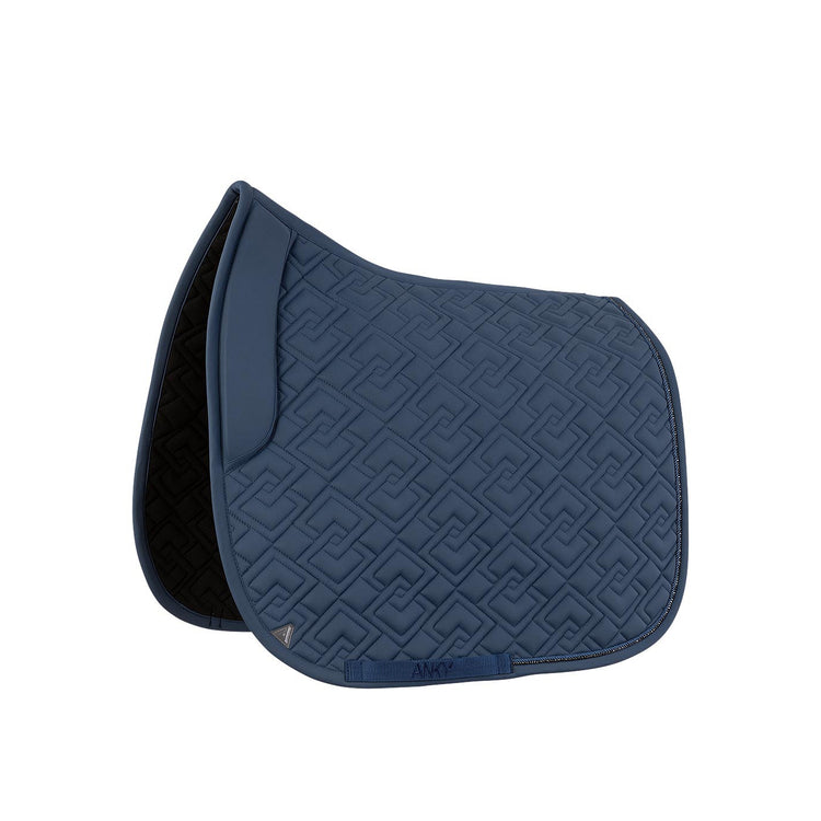 navy dressage saddle pad