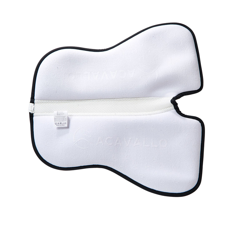 White memory foam saddle pad for dressage