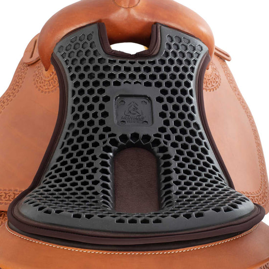 Gel seat for western saddle